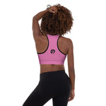 Women's AP7 "MWNE" Padded Sports Bra - Pink