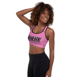 Women's AP7 "MWNE" Padded Sports Bra - Pink