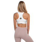 Women's AP7 "MWNE" Padded Sports Bra - White