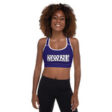 Women's AP7 "MWNE" Padded Sports Bra - Blue