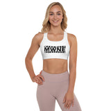 Women's AP7 "MWNE" Padded Sports Bra - White