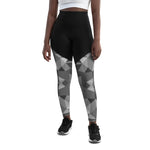 Women's AP7 Kaleidoscope-Gray Sports Leggings